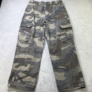 Vintage Mossimo Camo‎ Cargo Pants Men's 34x30 Military Utility Y2K Paratrooper